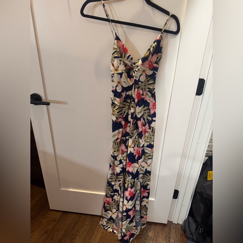 Floral Maxi Dress with Spaghetti Straps
